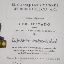 medicos medicina interna cancun Dr. José de Jesús Arredondo Sandoval