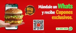 Whatsapea con Big Chat Envíale un mensaje para obtener cupones exclusivos